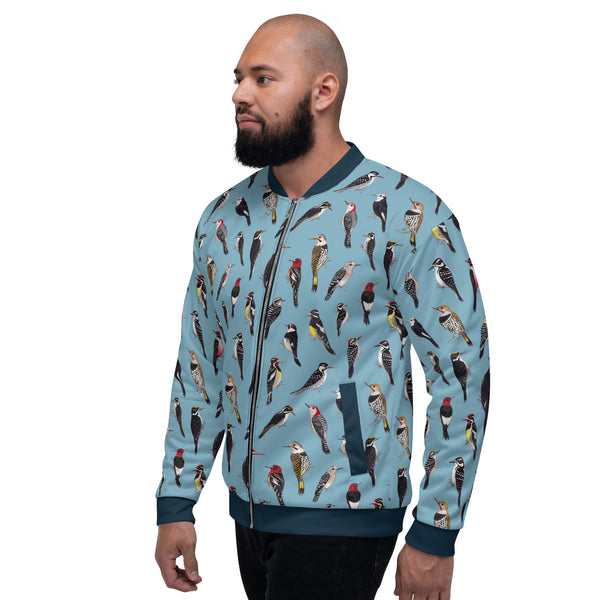 Woodpeckers (Blue) Unisex Jacket