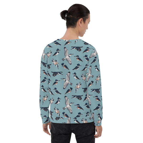 Belted Kingfisher Unisex Sweatshirt
