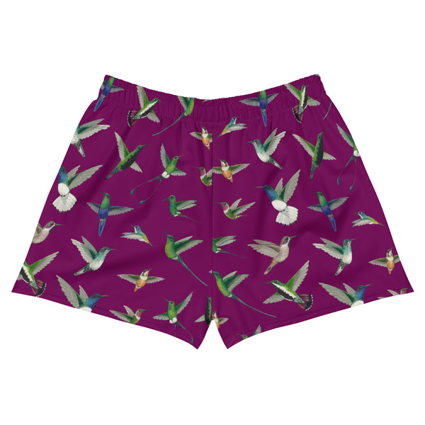 Hummingbirds Femme Recycled Athletic Shorts