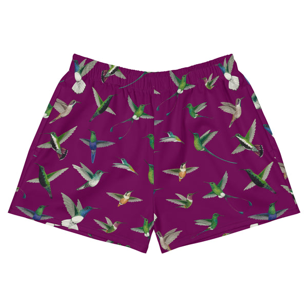 Hummingbirds Femme Recycled Athletic Shorts