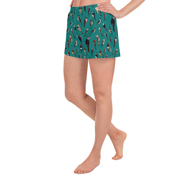 Woodpeckers Femme Recycled Athletic Shorts