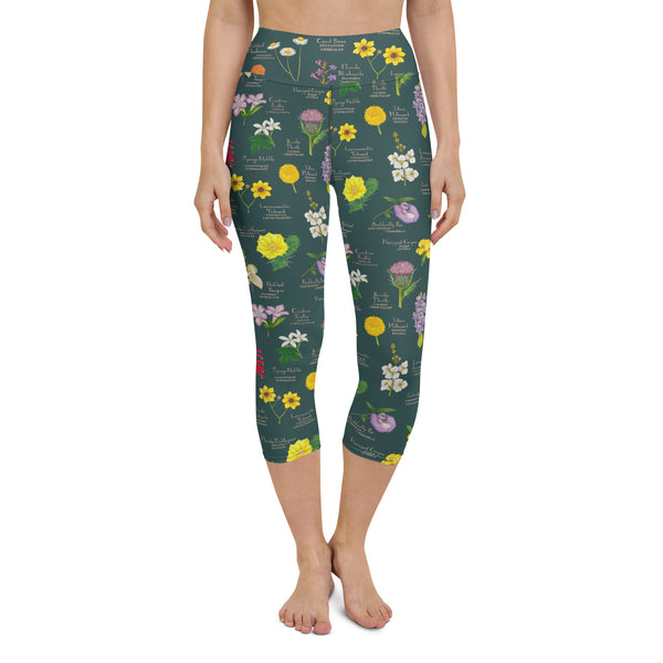 Florida Wildflowers (2023) All-Over Print XS-XL Capri Leggings