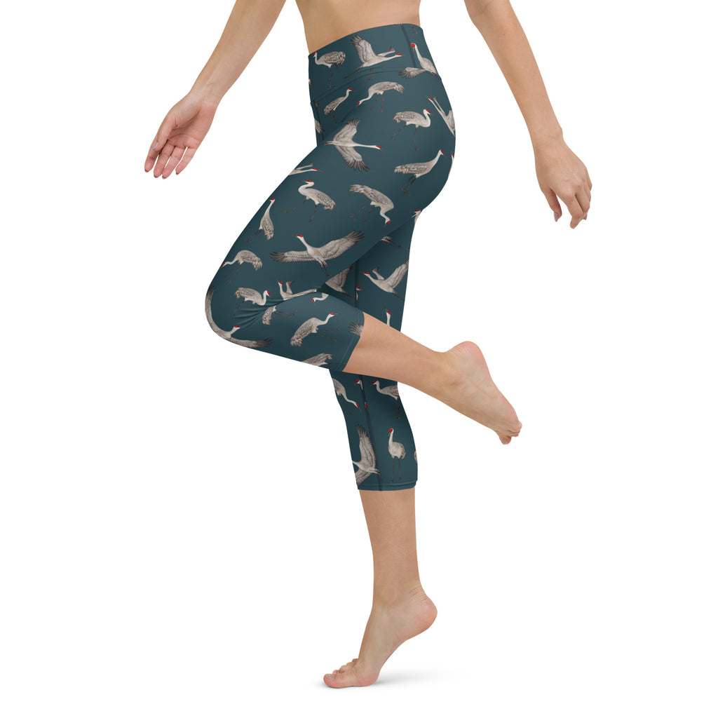 Roseate Spoonbills All-Over Print XS-XL Capri Leggings - Teal – Kate  Dolamore Art