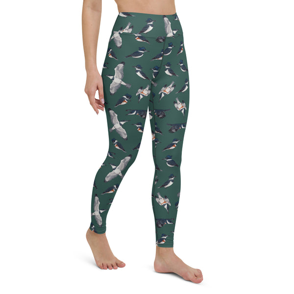 *SALE* Belted Kingfisher All-Over Print XS-XL Leggings