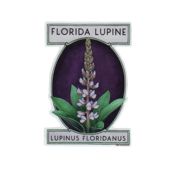 Florida Lupine Vinyl Sticker