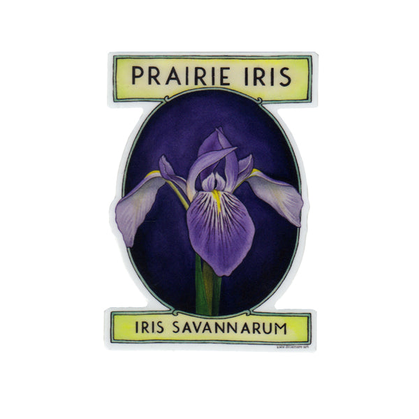 Prairie Iris Vinyl Sticker