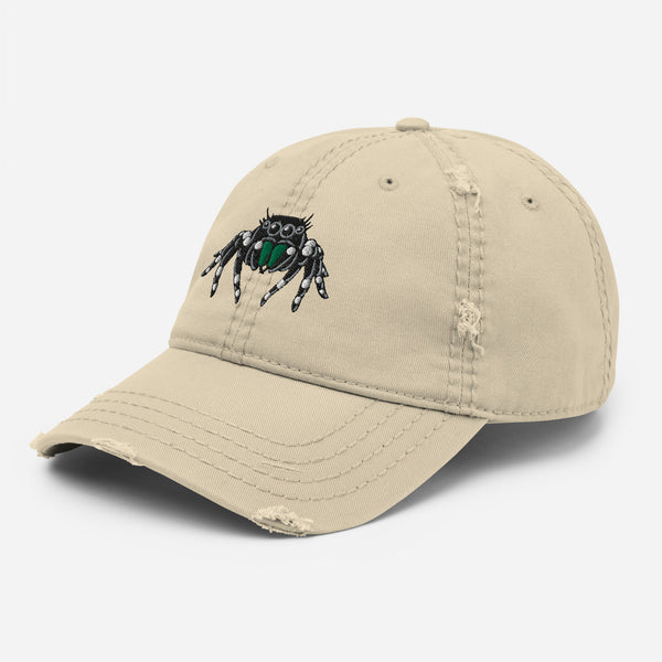 Jumping Spider Distressed Dad Hat