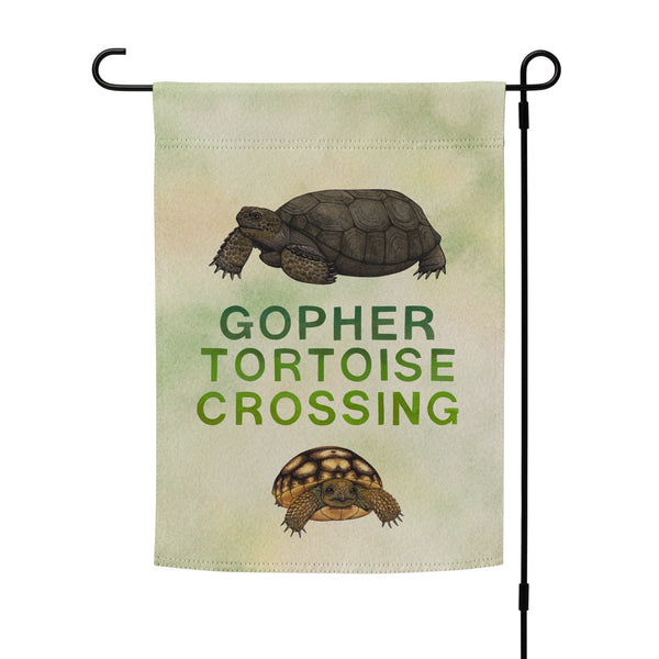 Gopher Tortoise Crossing 12x17 Garden Flag