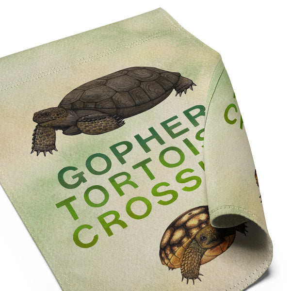 Gopher Tortoise Crossing 12x17 Garden Flag