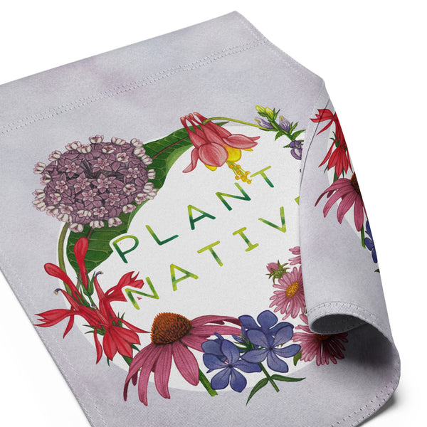 Plant Native 12x17 Garden Flag