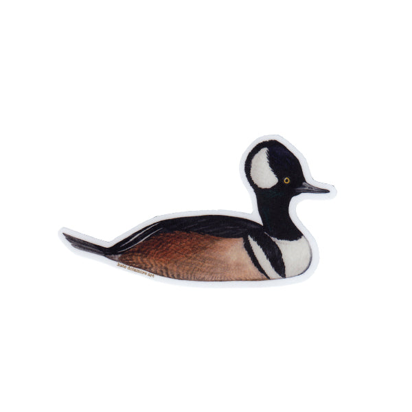 Hooded Merganser Vinyl Sticker