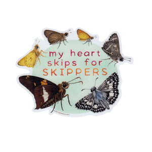 "My Heart Skips for Skippers" Vinyl Sticker