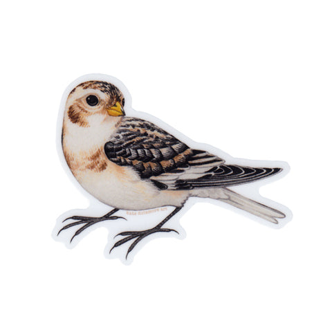 Snow Bunting Vinyl Sticker