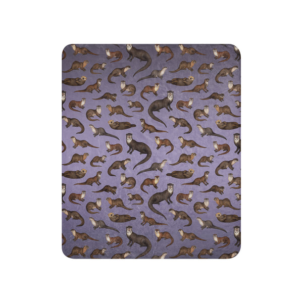 Otters Sherpa Blanket (Vertical)