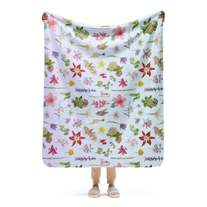 Florida Wildflowers (2021) Sherpa Blanket (Horizontal)