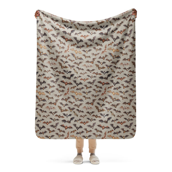 Bats Sherpa Blanket (Vertical)