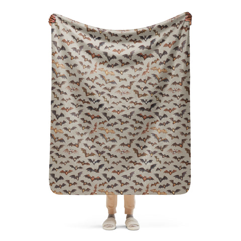 Bats Sherpa Blanket (Vertical)