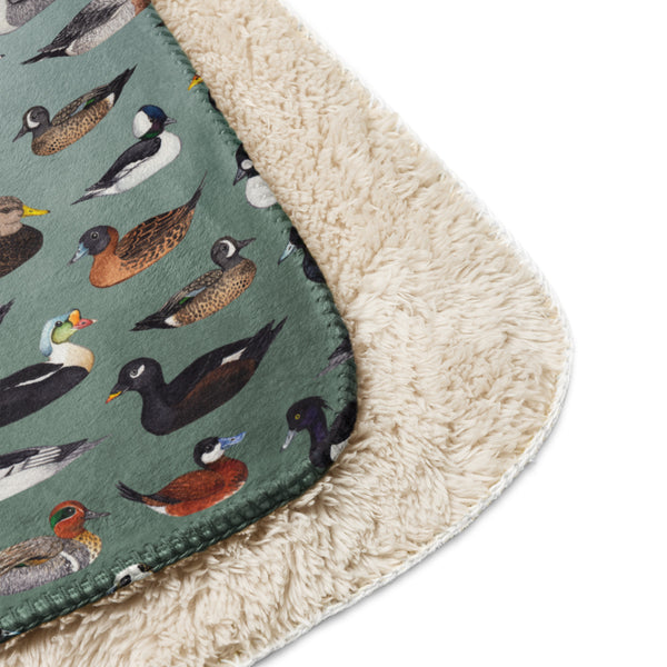 Ducks Sherpa Blanket (Vertical)