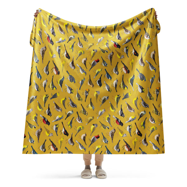 Warblers Sherpa Blanket (Vertical)