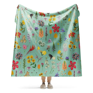 Florida Wildflowers (2022) Sherpa Blanket (Horizontal)