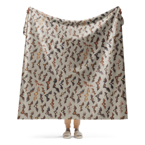 Bats Sherpa Blanket (Horizontal)