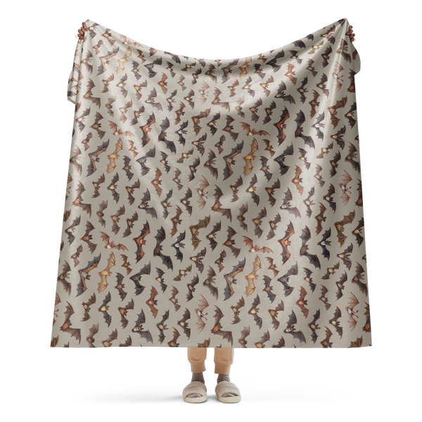 Bats Sherpa Blanket (Horizontal)