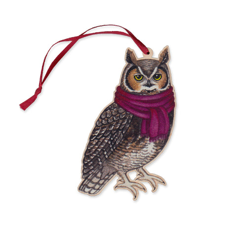 Great Horned Owl (Scarf) Ornament