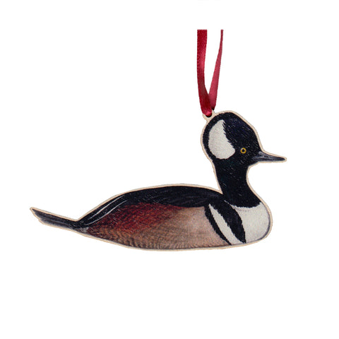 Hooded Merganser Ornament