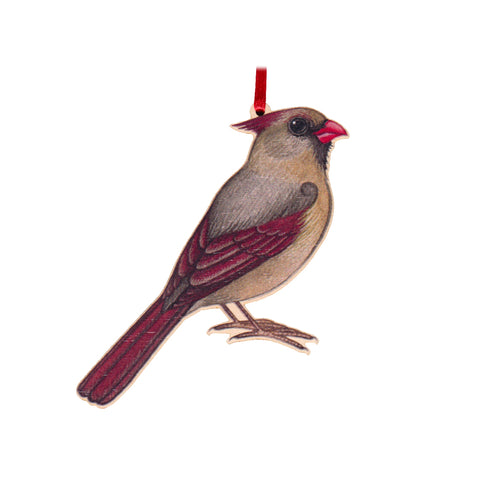 Northern Cardinal (Female) Ornament