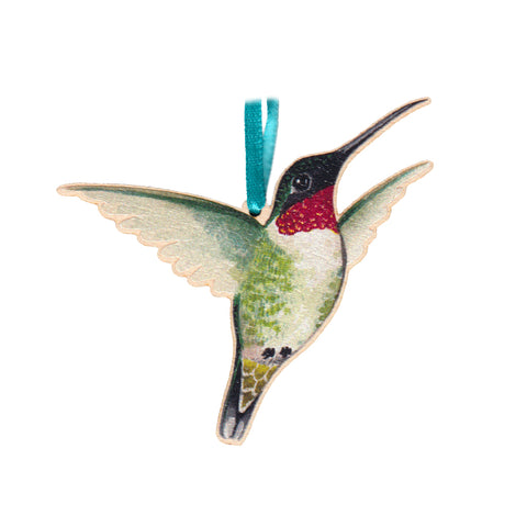 Ruby-throated Hummingbird Ornament