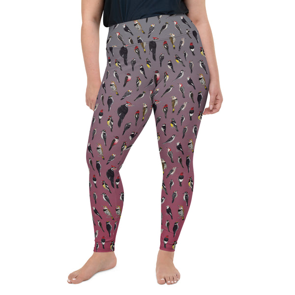 Woodpeckers All-Over Print 2XL-6XL Leggings
