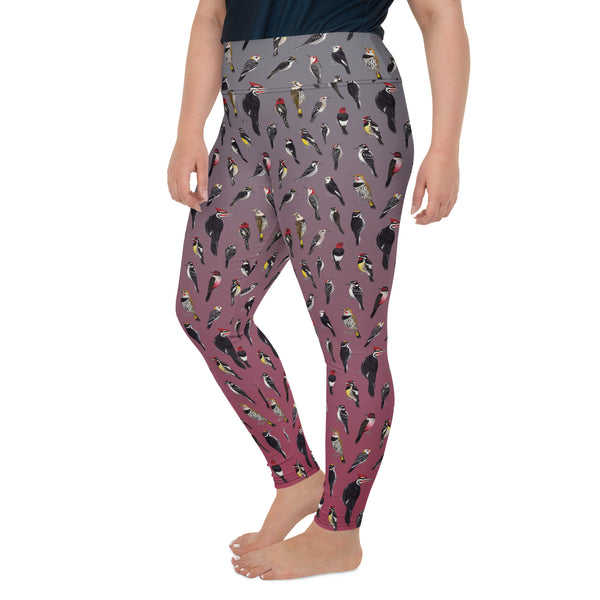 Woodpeckers All-Over Print 2XL-6XL Leggings