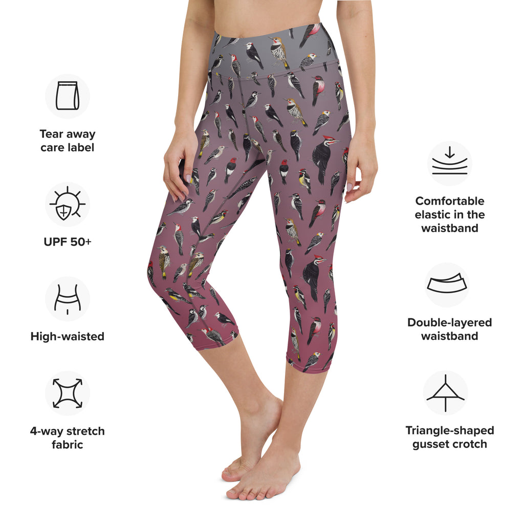 SALE* Size Extra Small Roseate Spoonbill Magenta All-Over Print Capri –  Kate Dolamore Art