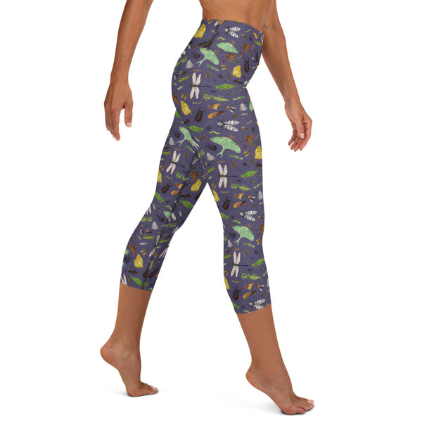 Insects All-Over Print XS-XL Capri Leggings