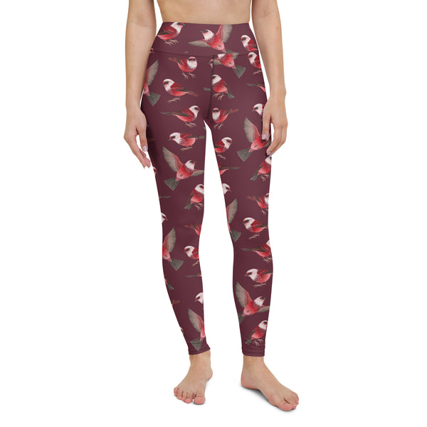 *SALE* Pink-headed Warblers All-Over Print XS-XL Leggings
