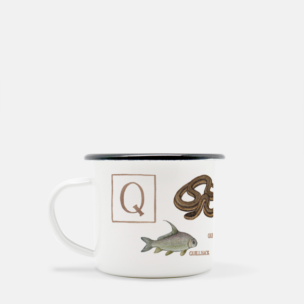 Letter Q Nature Alphabet 10 oz. Camp Mug