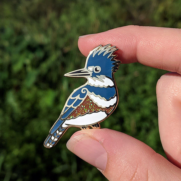 SECONDS Kingfisher Enamel Pin