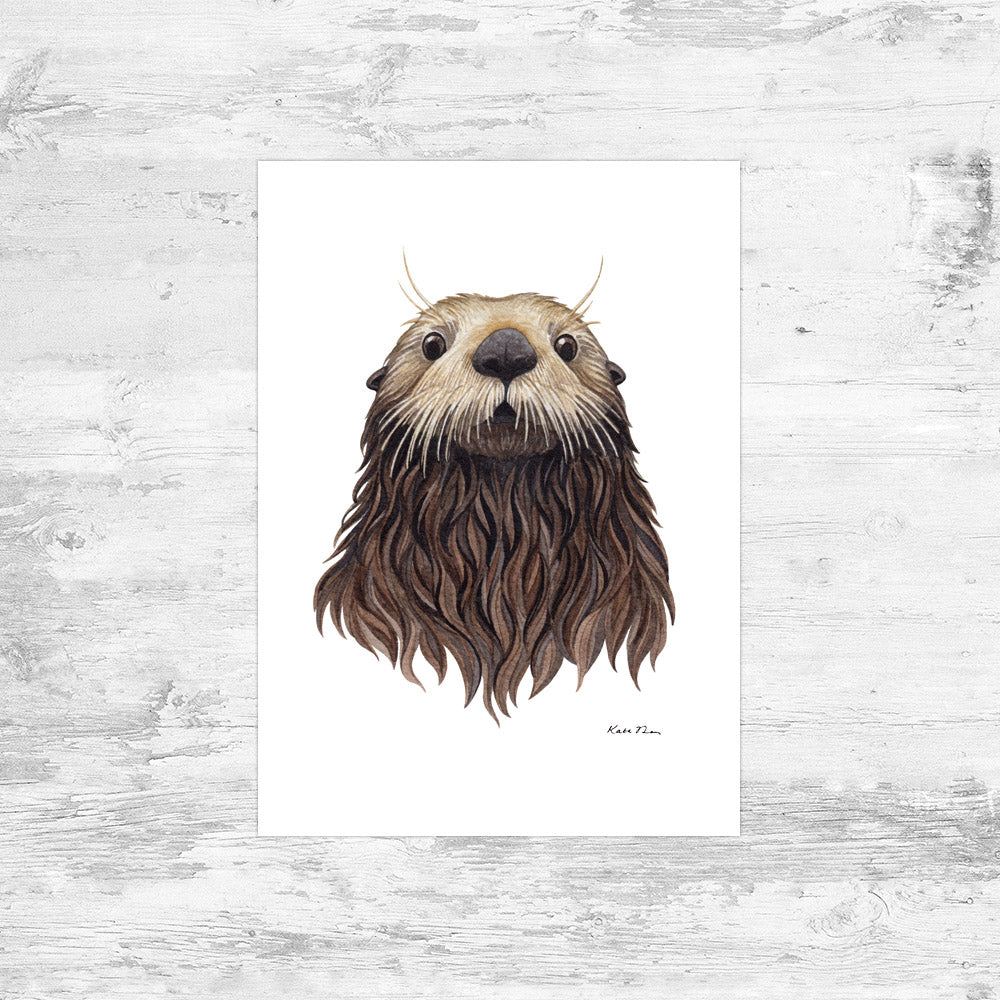 Sea Otter Art Print