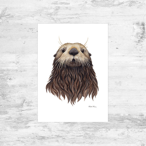 Otters All-Over Print XS-XL Capri Leggings – Kate Dolamore Art