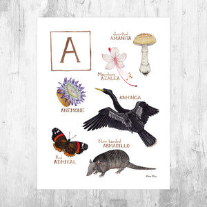 The Letter A Nature Art Print