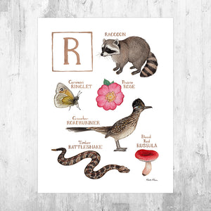 The Letter R Nature Art Print