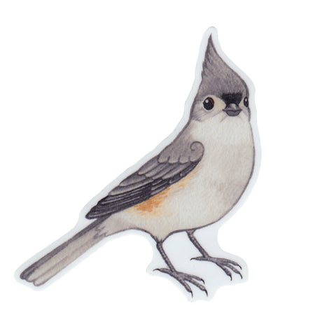 Tufted Titmouse Vinyl Sticker